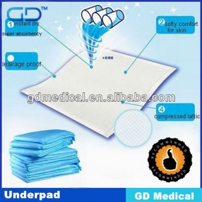 CE APPROVED disposable absorbent underpads